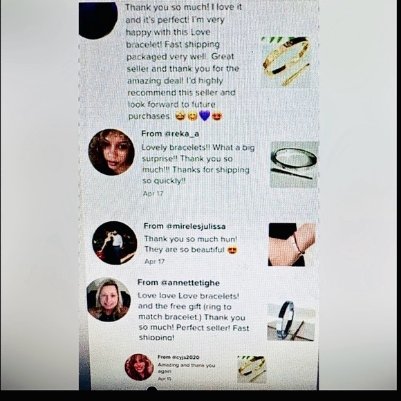 Gold Bangle Bracelet without Stones Stainless Steel Gold Plated - Picture 3 of 8